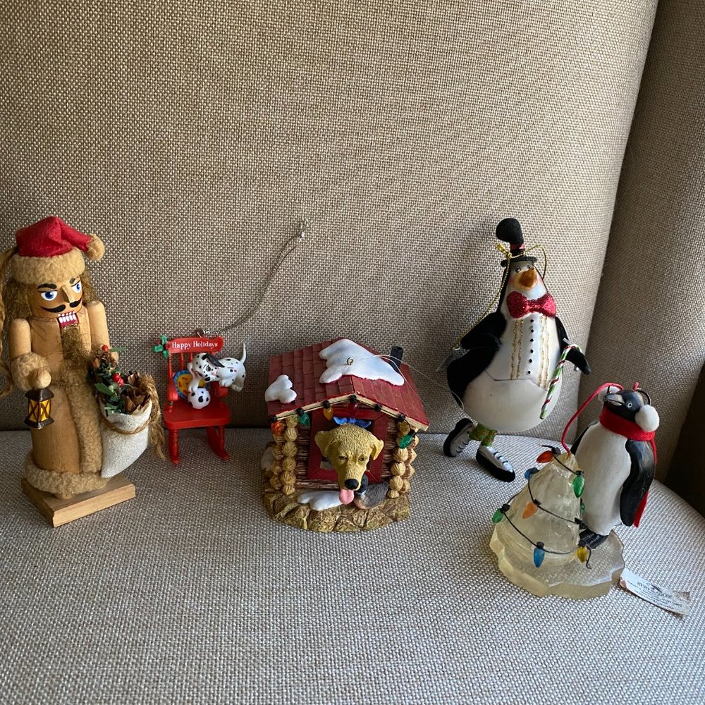 Christmas Dept 56 Ornaments, Disney Lot of 5